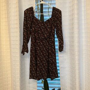 Altard State, black with flowers, size: extra small